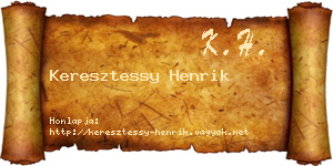 Keresztessy Henrik névjegykártya
