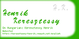 henrik keresztessy business card